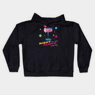 Night Tempo City Light Cocktail Party Kids Hoodie